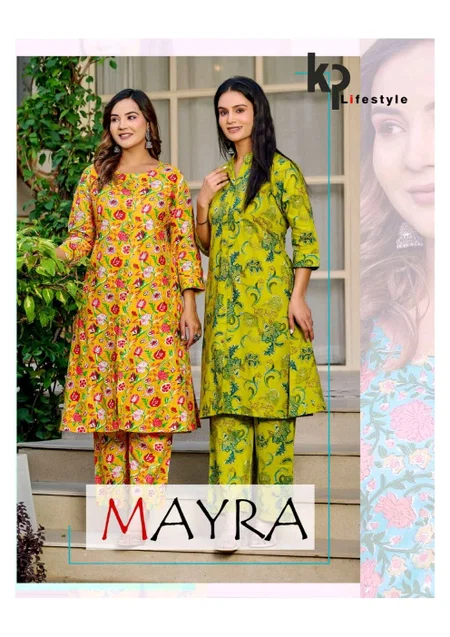 Mayra By Kp Cotton Cambric Ladies Co Ord Set Wholesale Market In Surat
